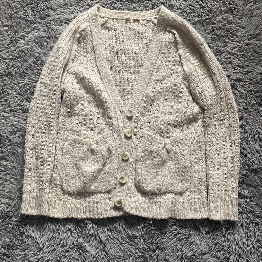 Moth cable knit sweater oversized cardigan
